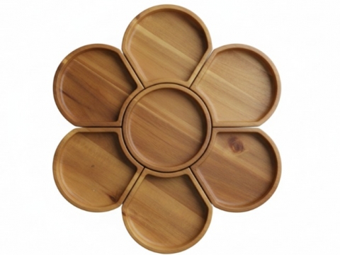 Acacia flower serving platter